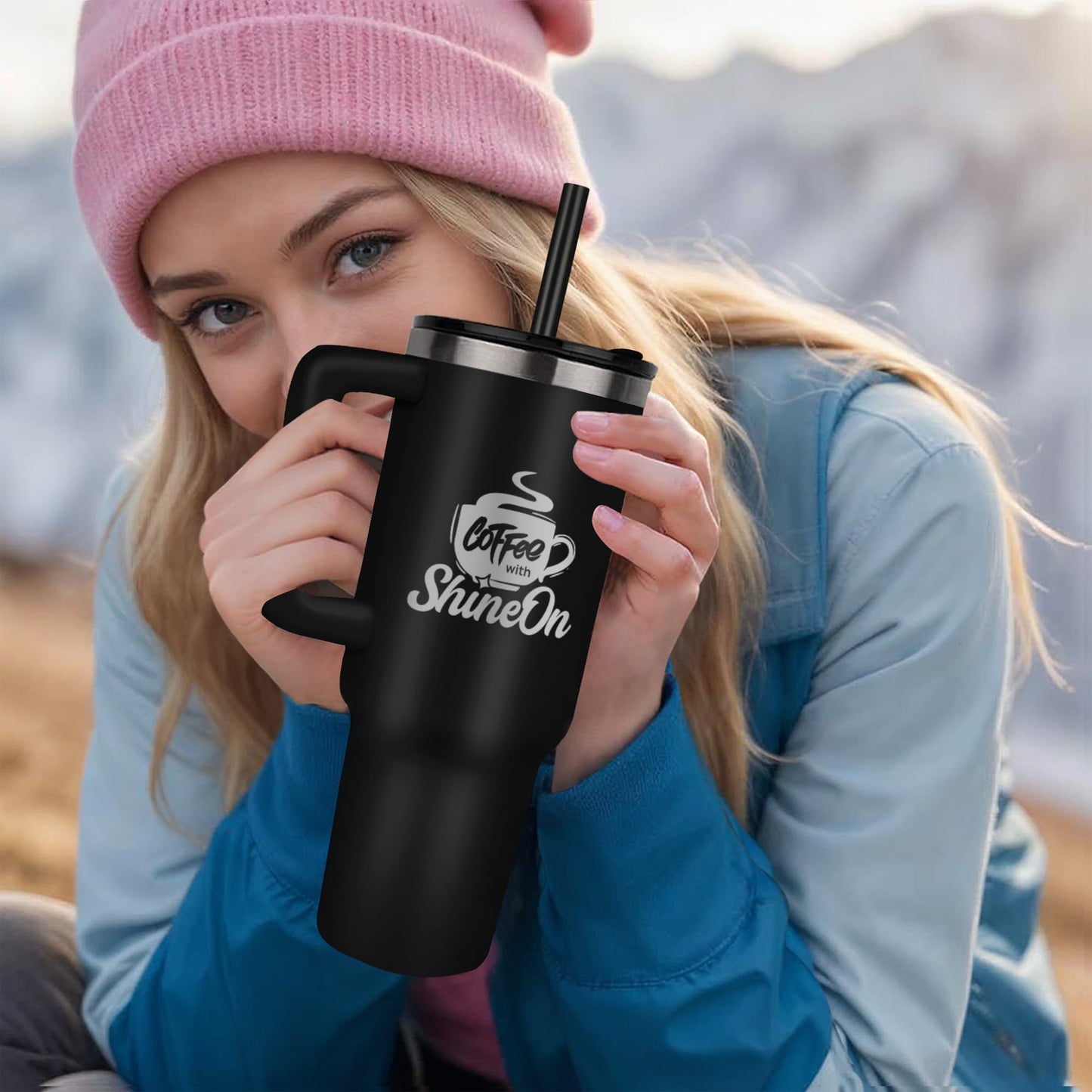 Coffee with ShineOn Tumbler
