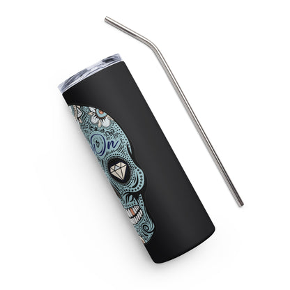 ShineOn Sugar Skull Stainless steel tumbler