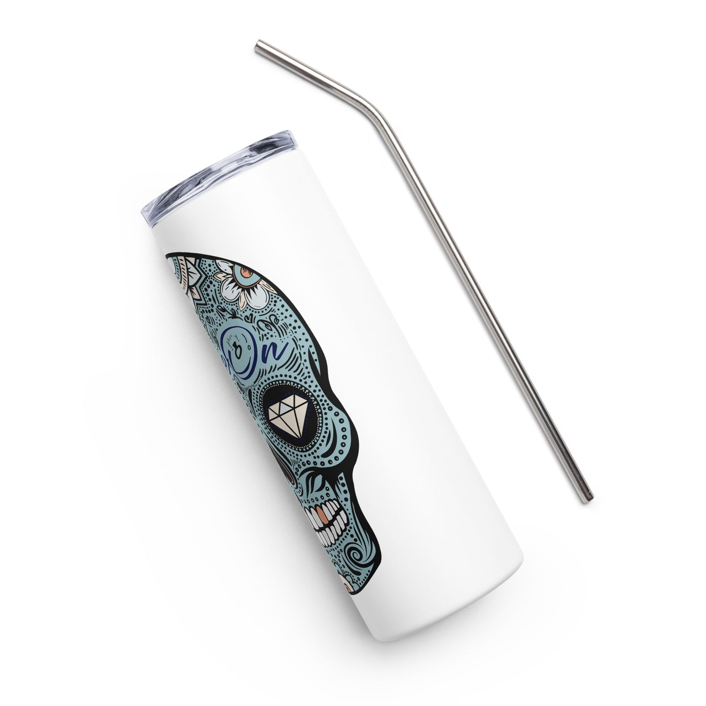 ShineOn Sugar Skull Stainless steel tumbler