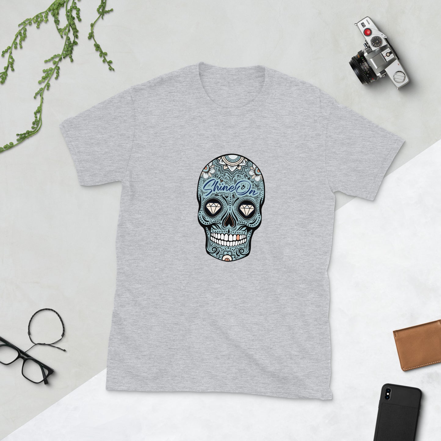 ShineOn Sugar Skull Short-Sleeve Unisex T-Shirt