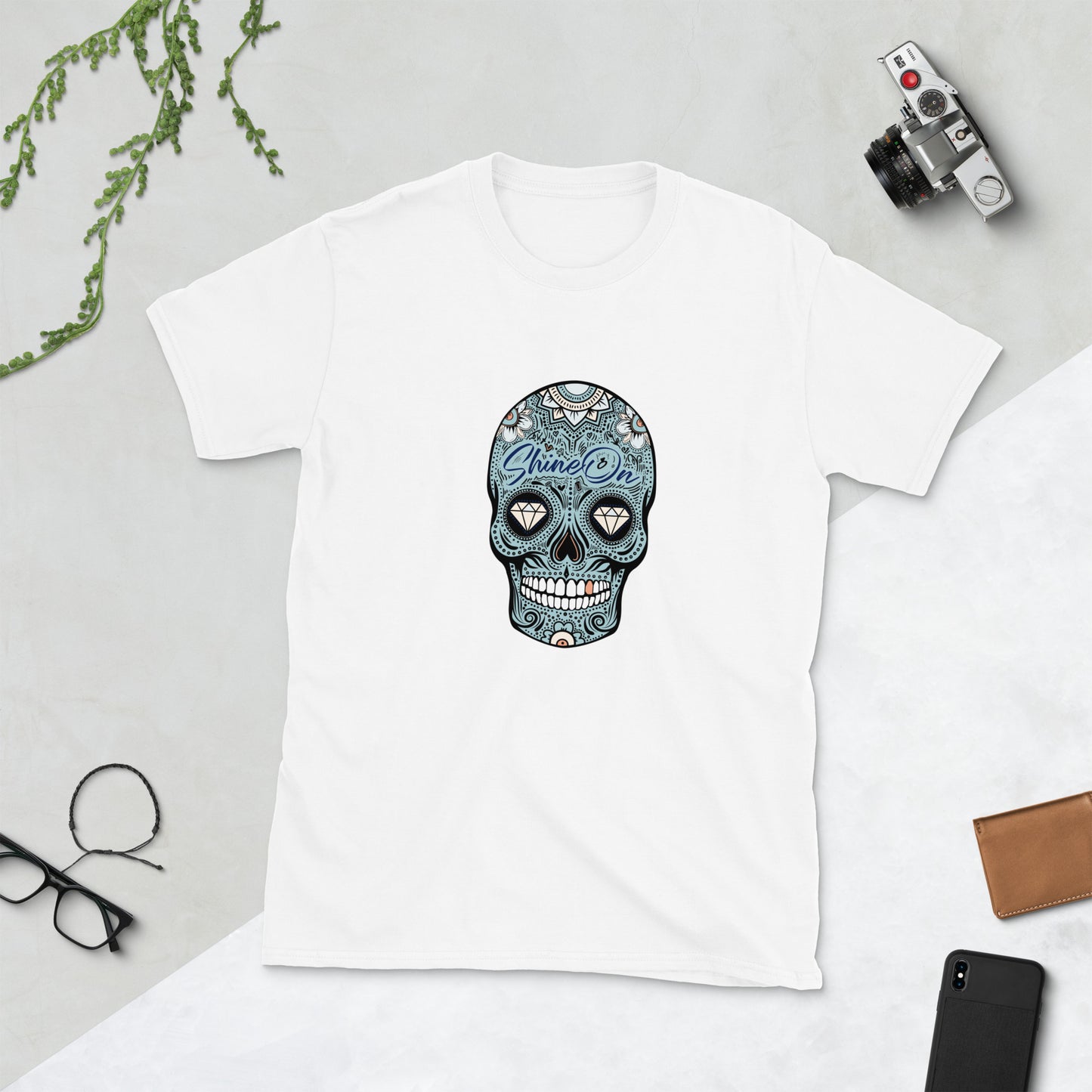 ShineOn Sugar Skull Short-Sleeve Unisex T-Shirt